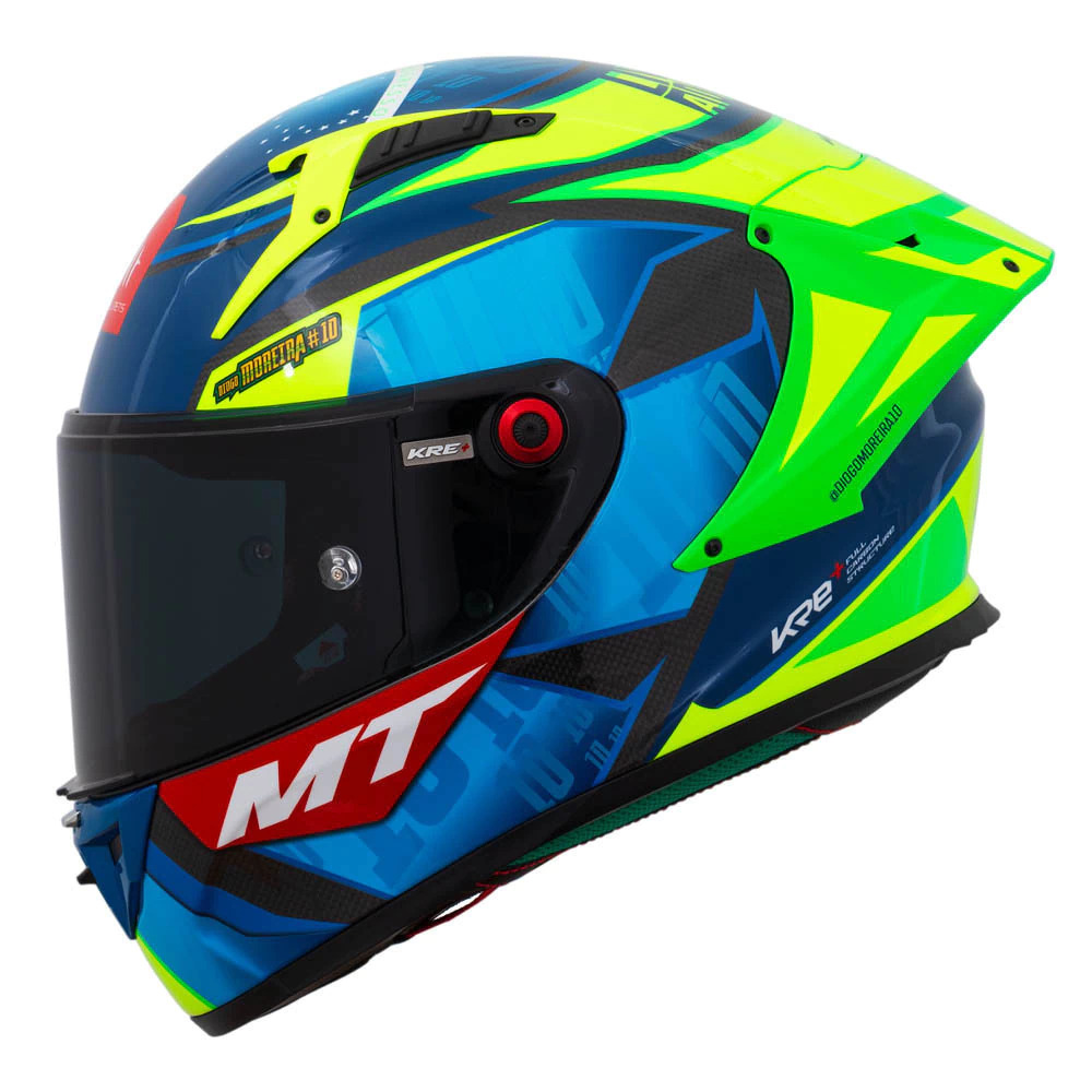 CAPACETE MT KRES+S DIOGO MOREIRA A7 BLUE GLOSS